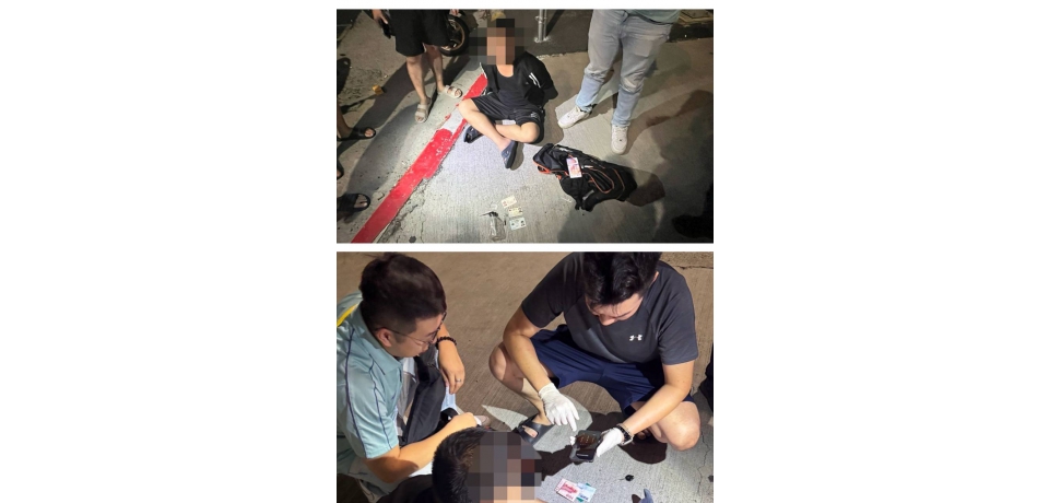 斗南警追捕拒檢肇事者 查獲身上攜有安非它命