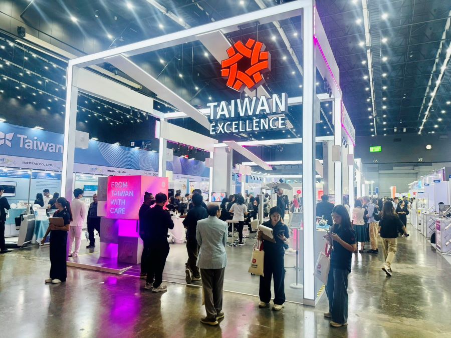▲兩年一度的2025泰國曼谷國際醫療器材展(Medical Fair Asia Thailand)為泰國醫療器材產業盛事之一,展場設有Taiwan館展區。
