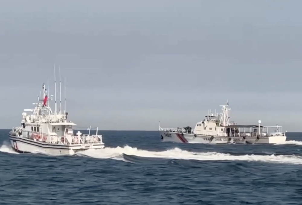 4艘中國海警船侵擾金門水域 海巡捍衛國安併航驅離 211 cnews204250915a11