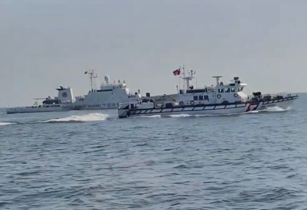 4艘中國海警船侵擾金門水域 海巡捍衛國安併航驅離 212 cnews204250915a12