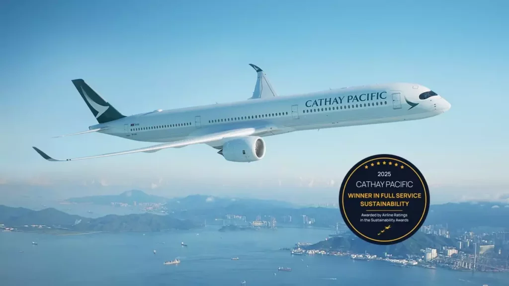 國泰航空榮獲Airline Ratings 2025可持續發展獎項