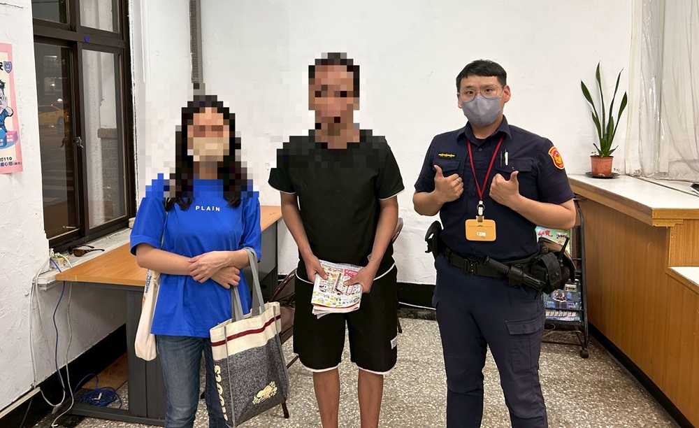 ▲圖說:警方將陳男帶回派出所安置並提供便當食用,再通知家屬前來領回 (圖/台中市政府 提供)