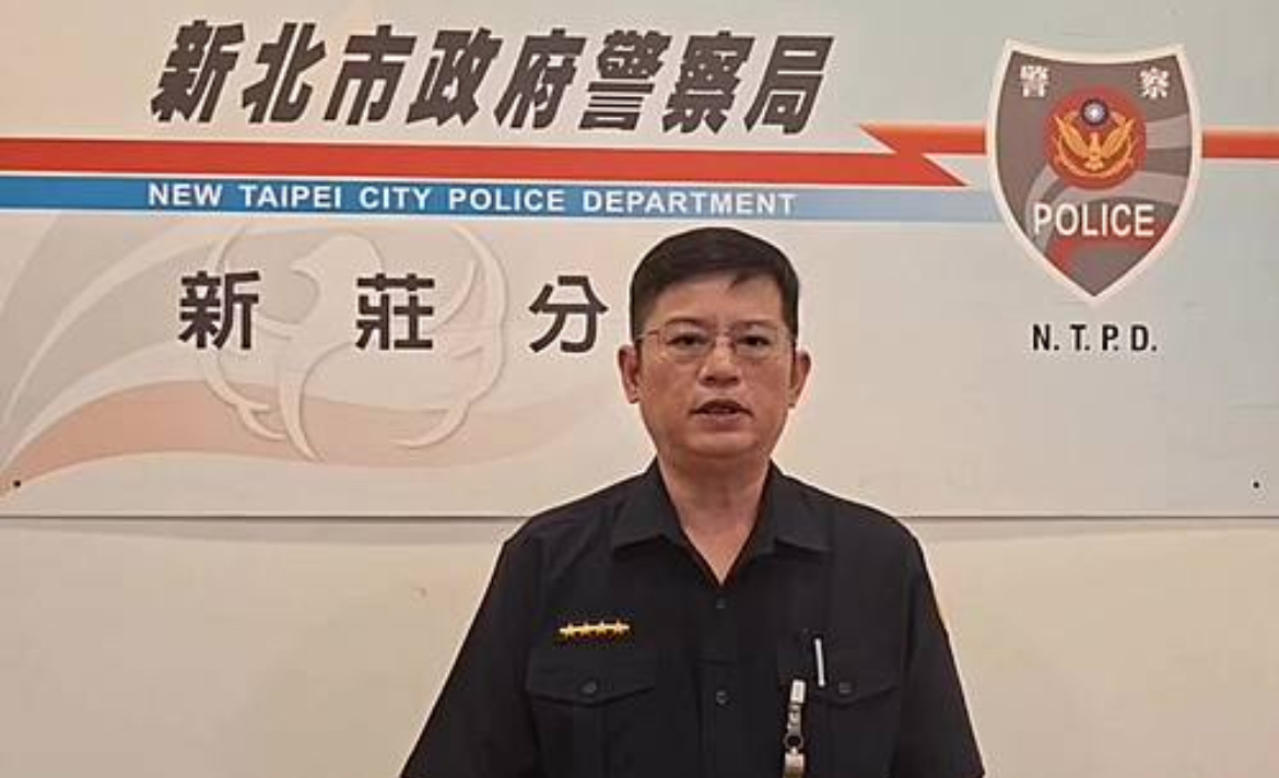 新莊分局昌平所副所長徐慶國說明。(記者徐煜勝翻攝)