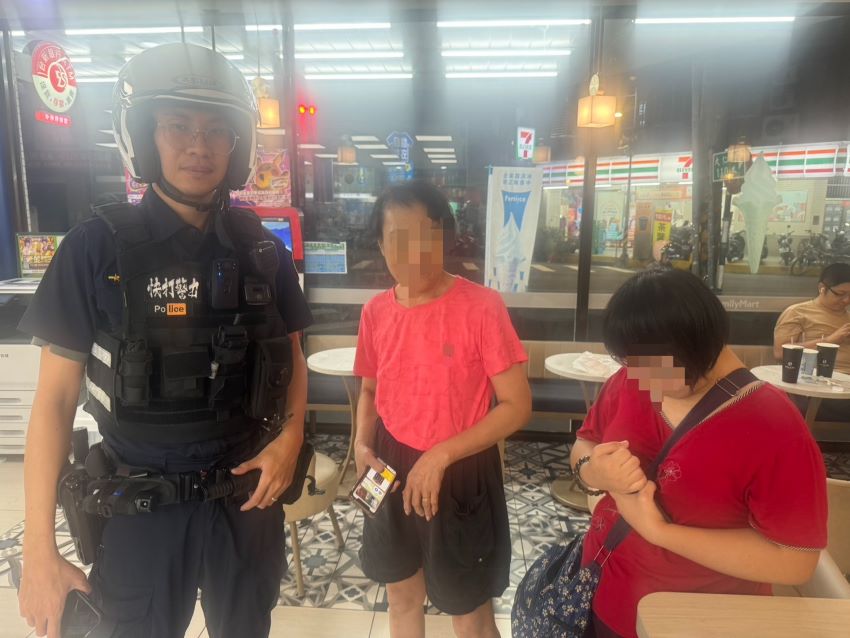 板橋警即時協助迷途女子返家 熱心守護家屬感謝 1 《圖說》板橋員警陳彥澄熱心協助洪女安全返家,家屬深表感謝。〈板橋分局提供〉