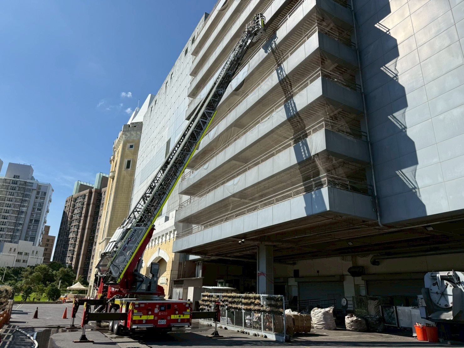 模擬台茂停車塔電動車火警 桃消蘆竹分隊演練超逼真 S 81182791 0