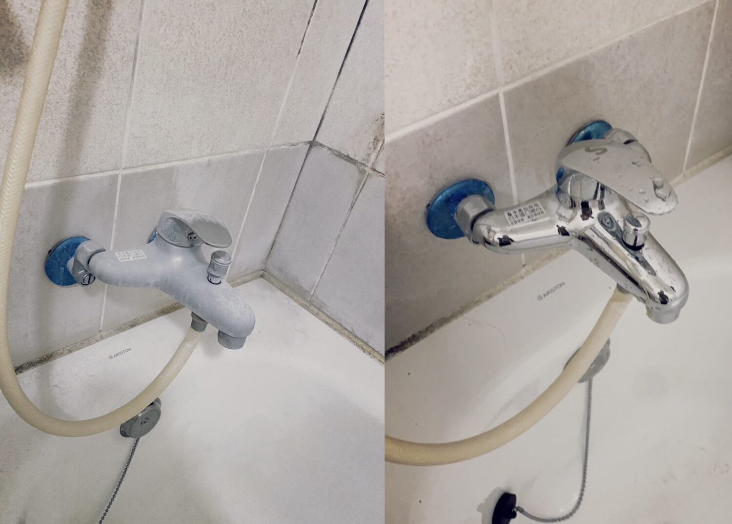 德光國際清潔企業與住家服務,快速有效清潔成果,水龍頭都變得亮晶晶,讓顧客覺得不可思議。(記者翻攝)