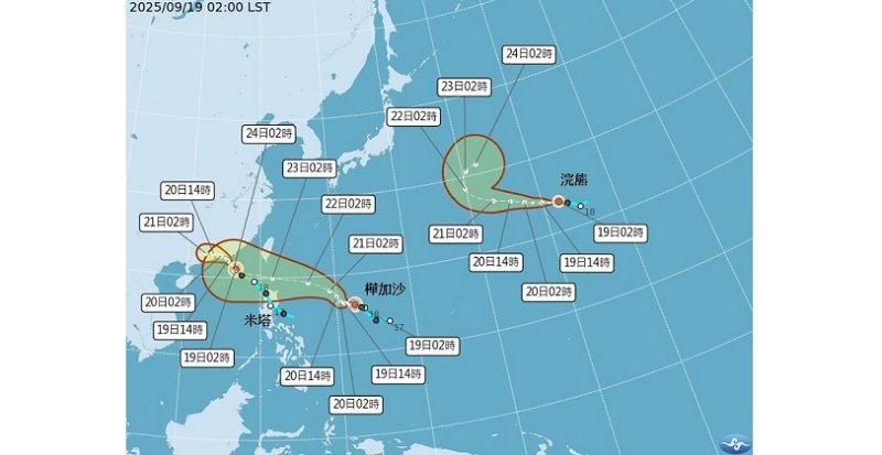 3颱共存!樺加沙持續強大 恐成中颱下週一起接近台灣