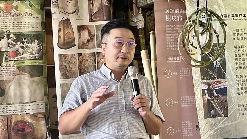 ▲花蓮農改場葉育晢秘書致詞。