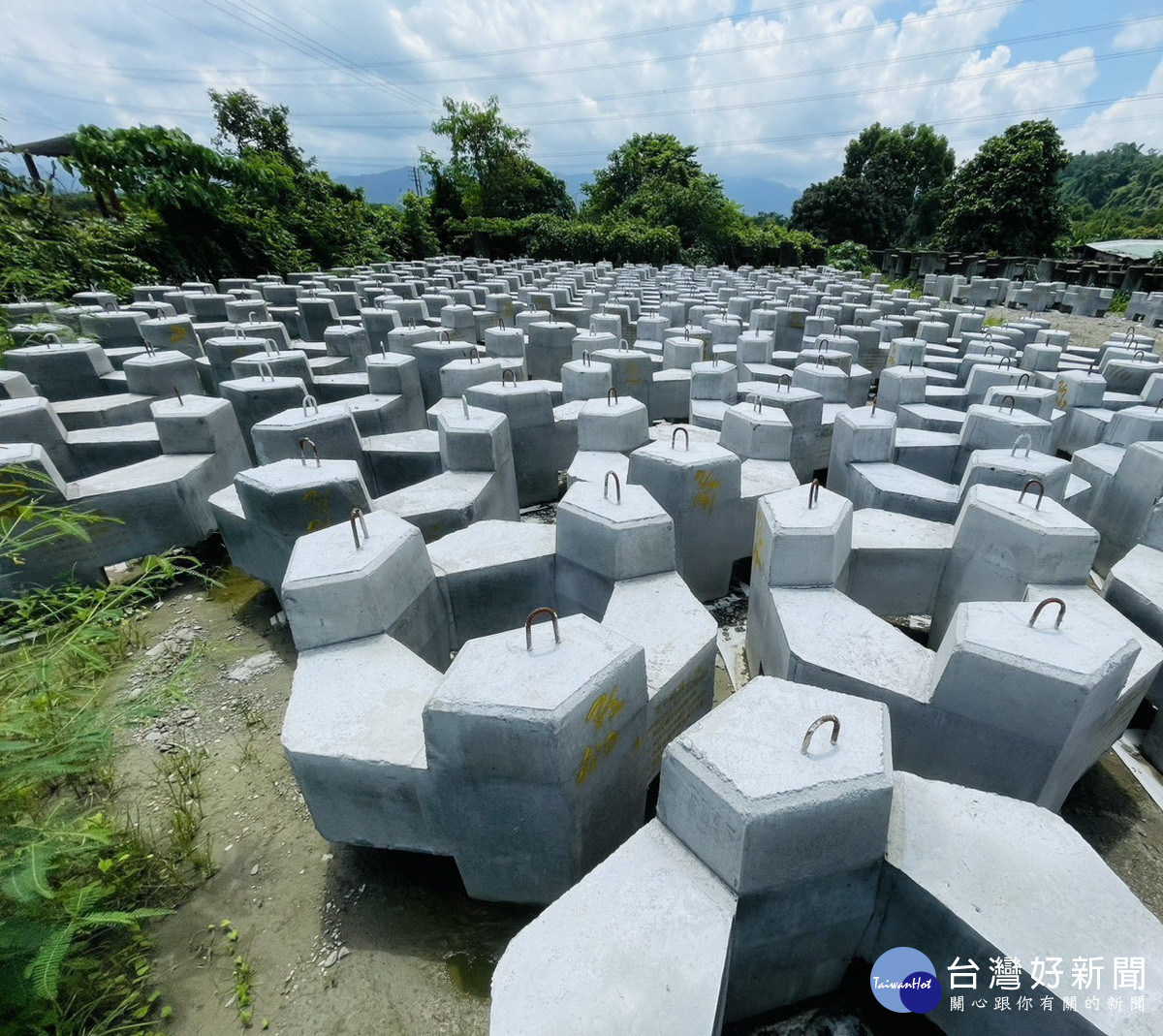防汛備料預佈並做盤點。（四河分署提供）<br /><br /> <br /><br /> 