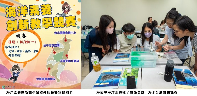 海洋素養創新教學競賽複賽10/20熱鬧登場! 全國45隊師生分區競技 激盪海洋素養教育創意與實踐