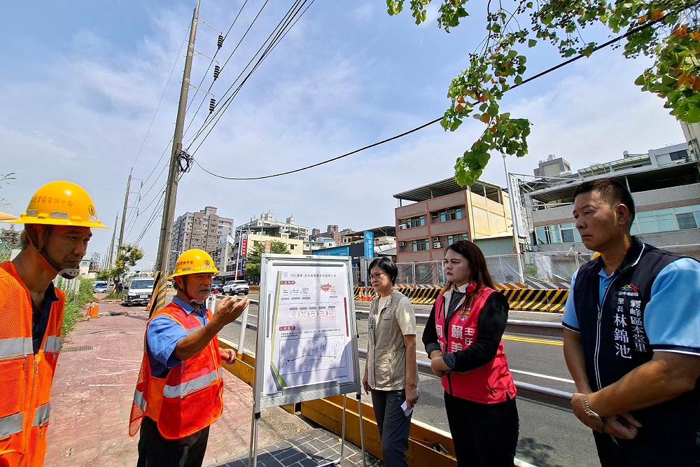 改善霧峰都市景觀、提高台電網韌性　何欣純爭取2.6億讓電纜地下化 201