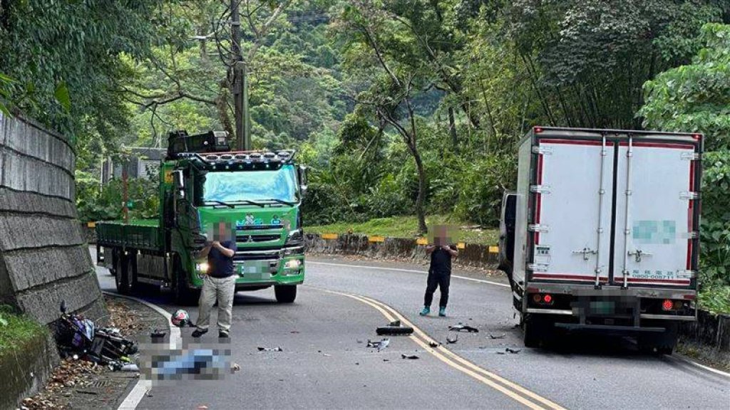 北宜跑山過彎外拋 25歲騎士跨越雙黃線對撞貨車慘死