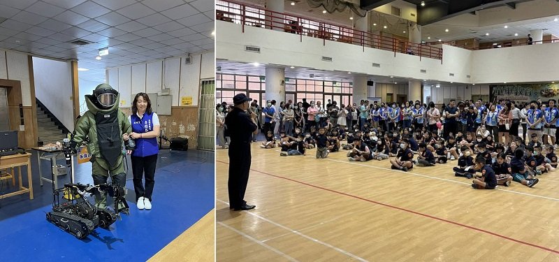 「小小警消體驗營」登場 三百名學童化身打火英雄與小警察