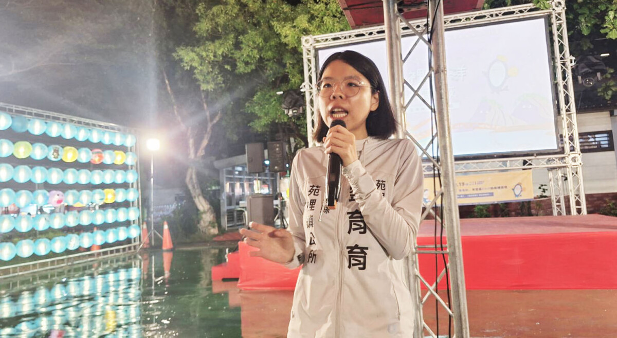 劉育育鎮長分享海洋文化教育最珍貴的精神不因環境變化而動搖守護海洋的熱情。(圖/記者黃采蓮拍攝)