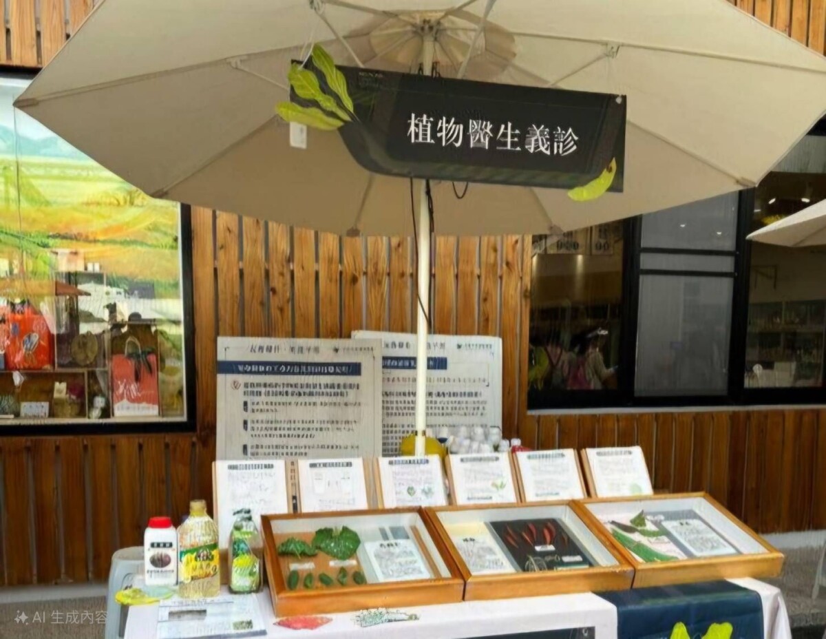 ▲活動現場設置「植物醫生診所」，民眾可攜帶植物現場諮詢專業植醫。