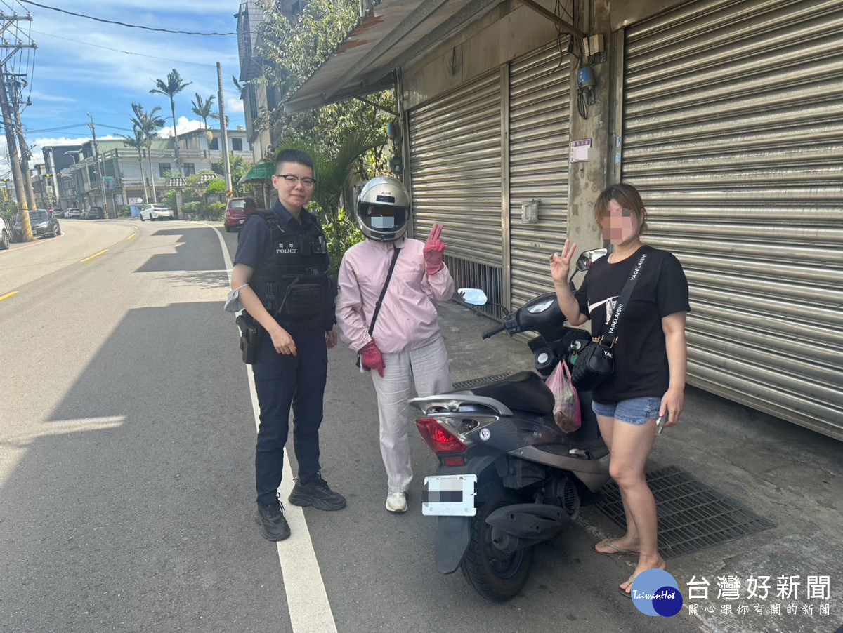 愛車「失竊」虛驚一場，楊梅警協助婦人尋回機車。