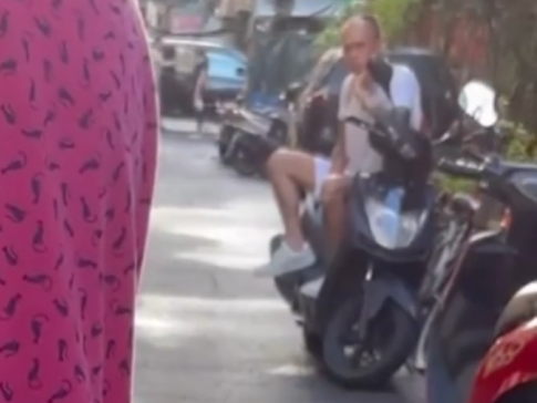 女租客委託家人協助報案時,發現蔡男竟在現場一旁裝作無事人看戲。
