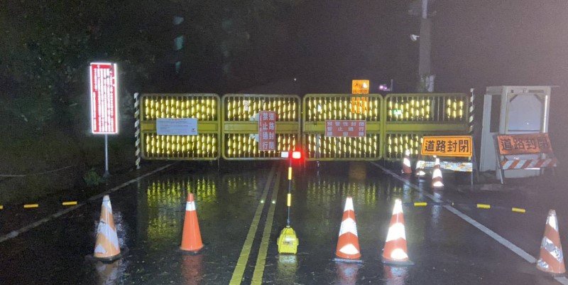 強颱樺加沙環流影響 台8關原至太魯閣預警性封閉