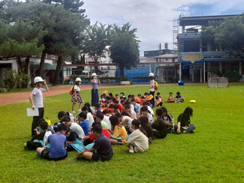 ▲花蓮縣政府配合國家防災日於19日規劃縣屬學校同步實施地震防災演練。