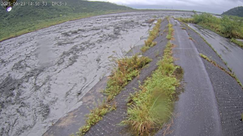 花蓮馬太鞍溪堰塞湖溢流。（圖／翻攝自國有林防災應變及堰塞湖監測系統網站）