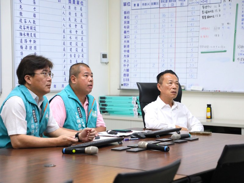 嘉義縣強化防汛監測系統 縣長翁章梁督導全面檢討部署