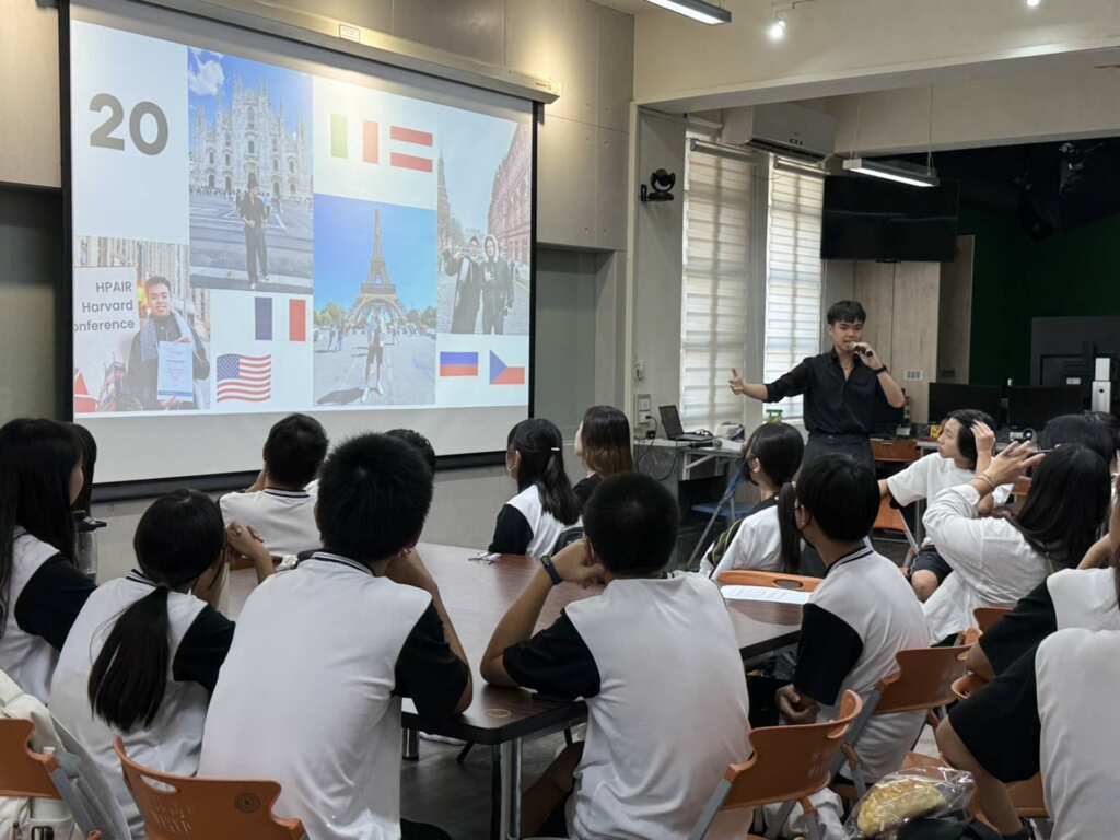 ▲大葉大學英語學系為員林高中舉辦英語營。（記者林明佑翻攝）