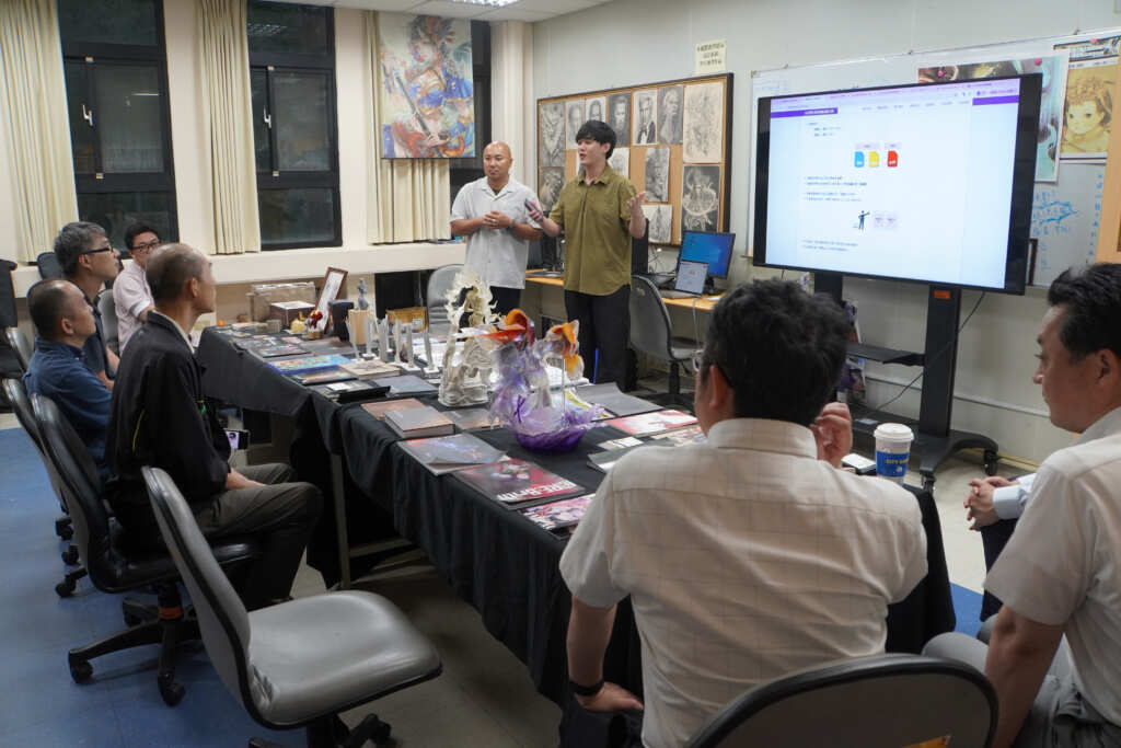 ▲台日學生原創漫畫插畫大賽主辦單位肯定大葉大學學生的創作表現。(記者林明佑翻攝)