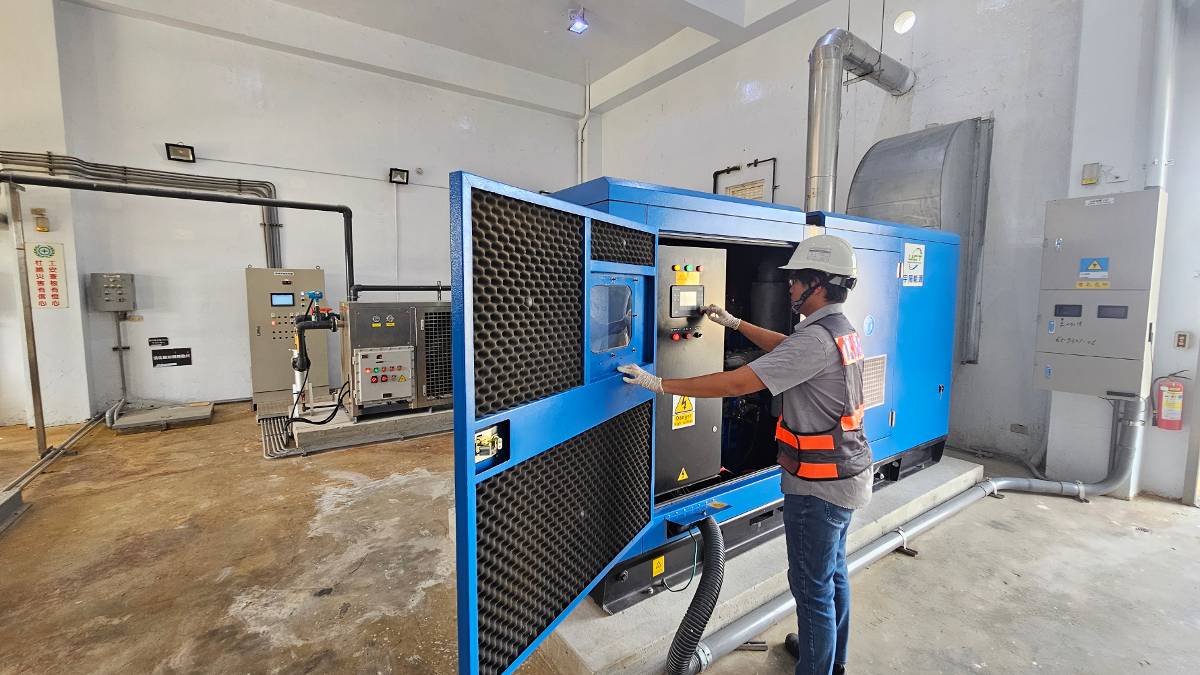 雙電齊發! 淡水水資中心太陽能、沼氣並進展現永續決心