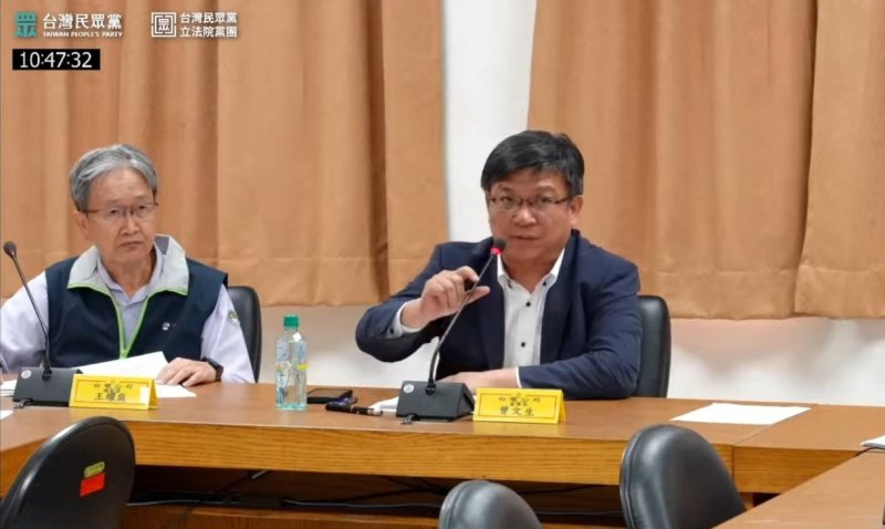 台電董事長曾文生。 台電董事長曾文生。