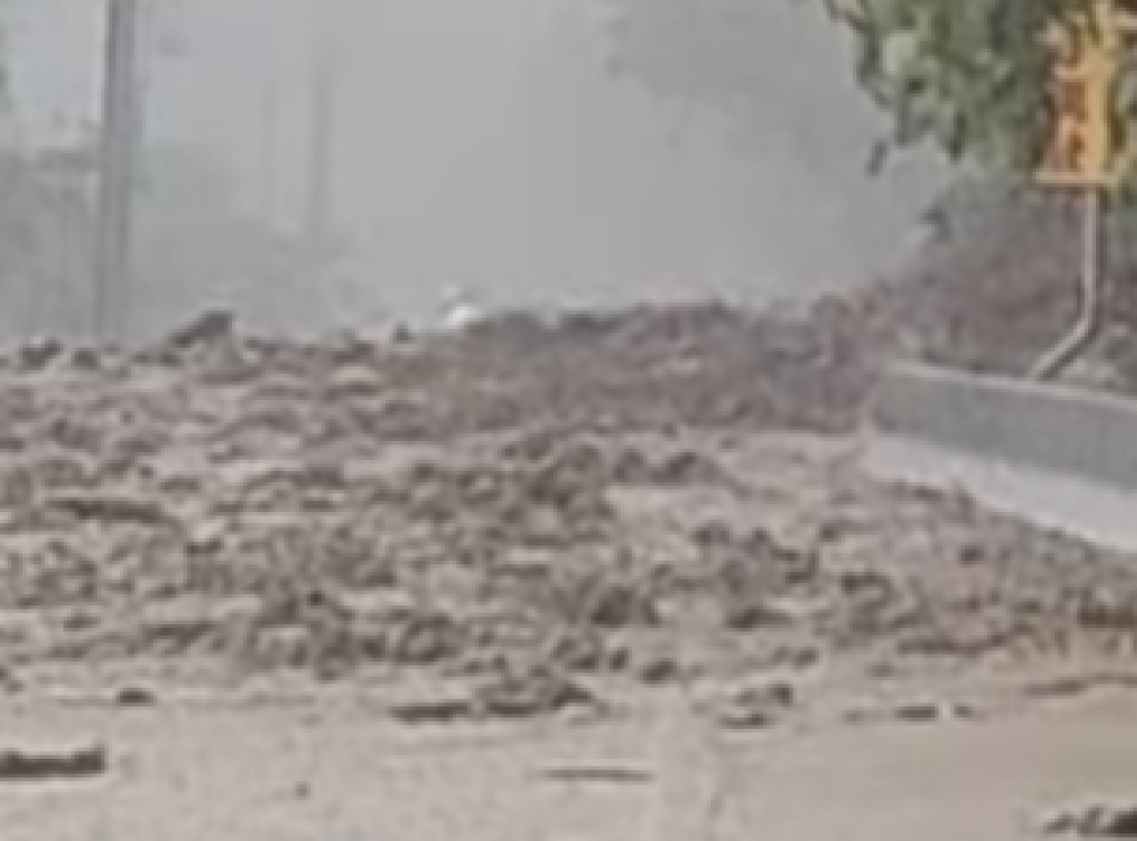 影/暴雨狂炸台東!鹿鳴橋、台東大橋旁土石流 泥水淹沒道路