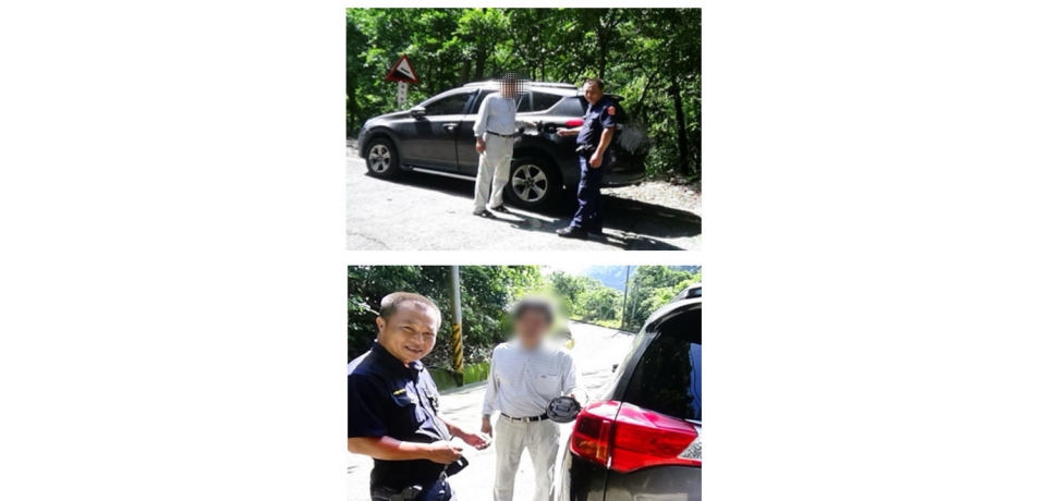 出遊沒油卡山區 斗南警暖心送油救援
