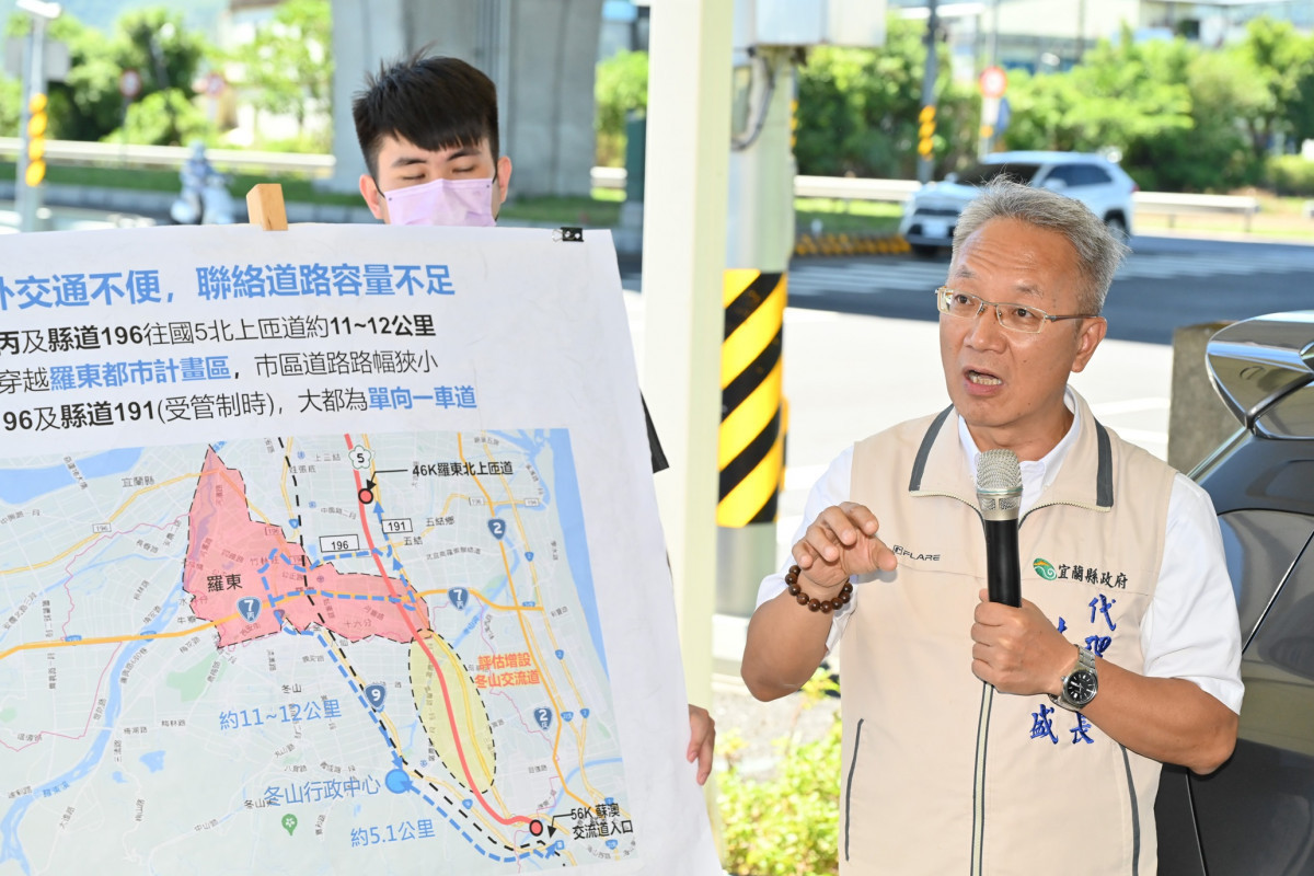 宜蘭縣代理縣長林茂盛。（圖／宜蘭縣府交通處）