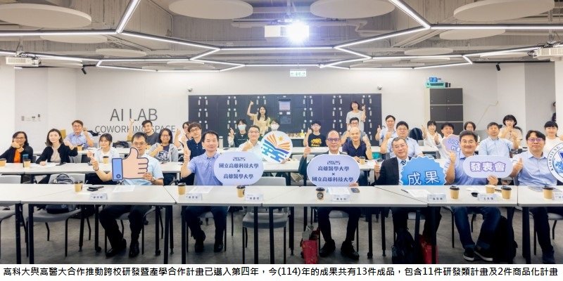 高科大-高醫跨校研發合作發表第三屆成果 聚焦AI醫療與永續應用