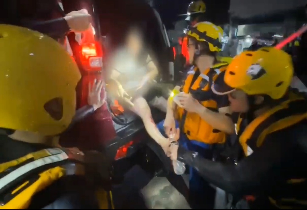 光復高職變孤島 逾30師生與母子驚險受困 246 248250925a02