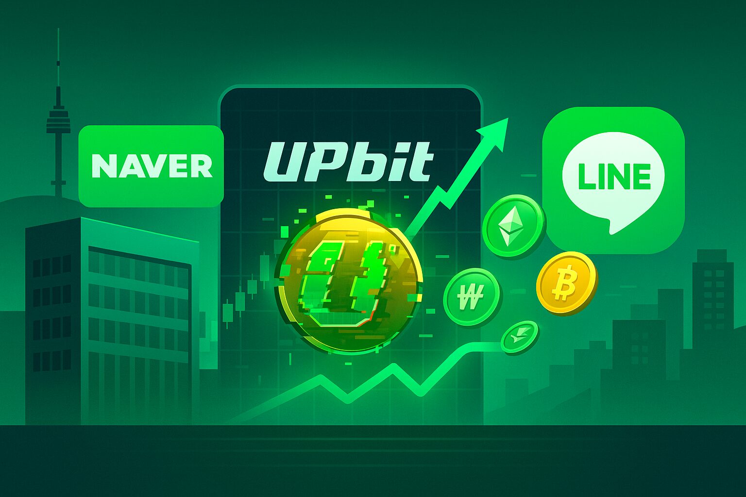 韓國網路巨頭Naver擬併購Upbit母公司，結合LINE打造亞洲數位金融霸權
