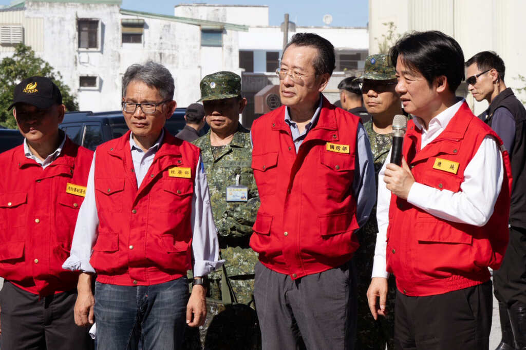 ▲總統赴花蓮關心受災民眾及災後復原情形暨慰問救災國軍。