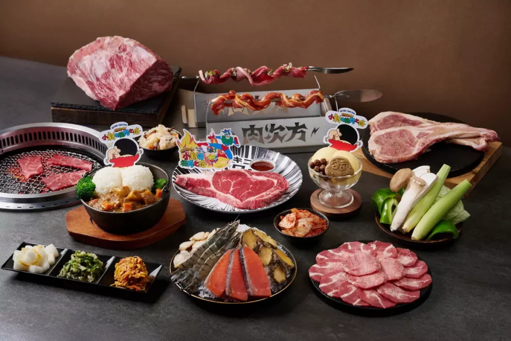 肉次方 燒肉放題×蠟筆小新 聯名菜色