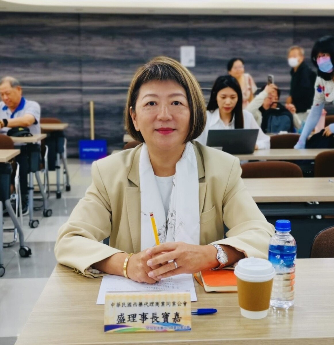 ▲中華民國西藥代理同業公會理事長盛寶嘉。
