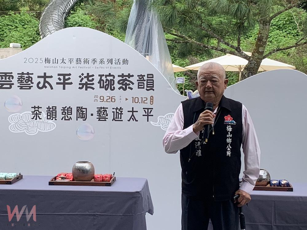 嚴清雅理事主席細說太平。(圖/記都陳惲朋攝)