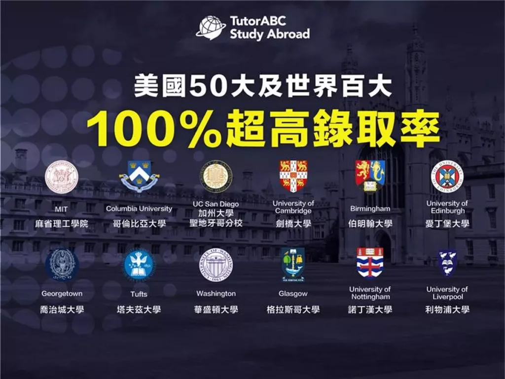 TutorABC遊留學強勢推出「英美保證錄取」專案