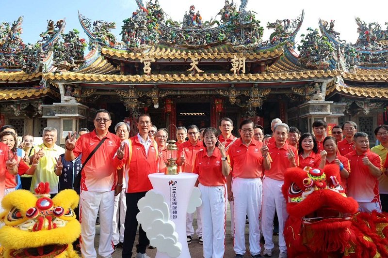 114年全國運聖火北港朝天宮取母火 祈求媽祖保佑賽事平安順利