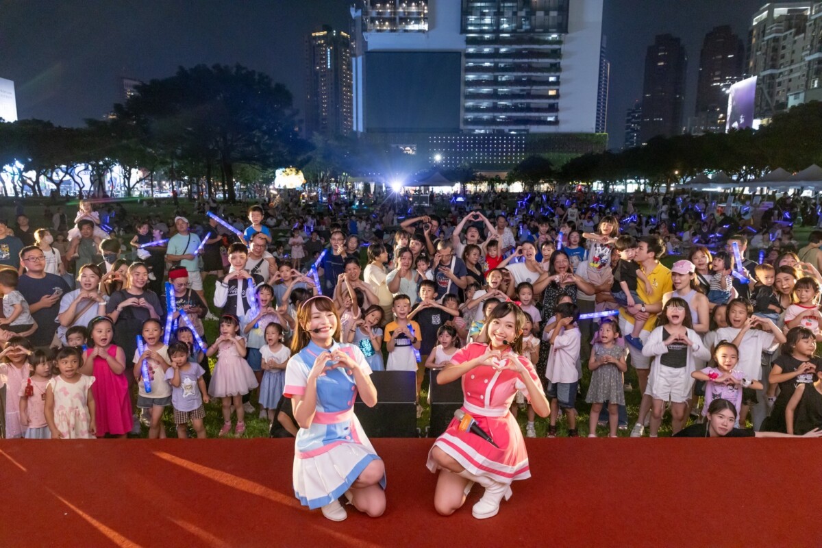 ▲2025台中動畫影展戶外放映YOYO家族帶動跳。(圖/中市府提供)