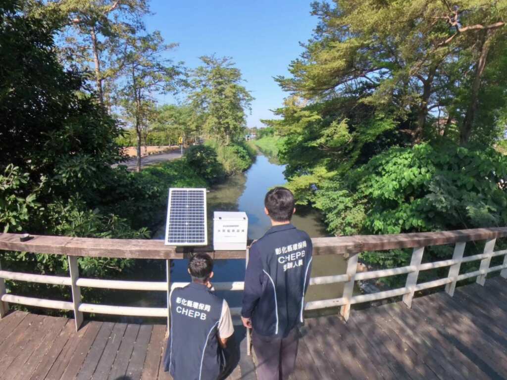 ▲彰化縣水質感測器。（彰化縣政府提供）
