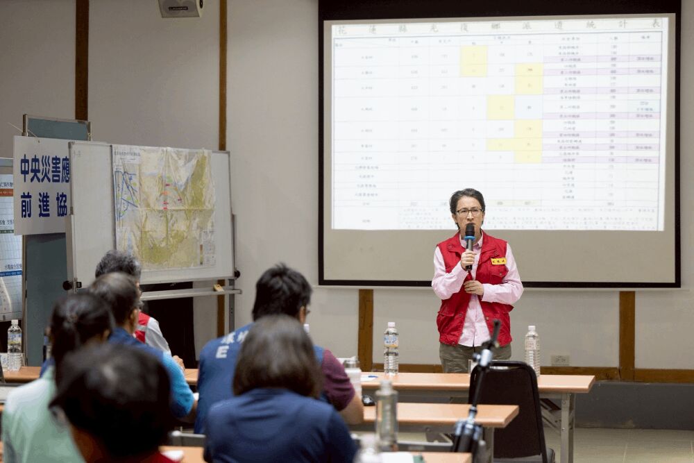 蕭美琴駁斥迴避謠言 勘災都以災民優先為原則 256 照片來源:總統府