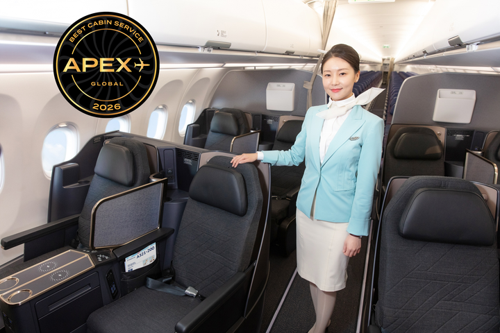 大韓航空榮獲APEX最佳客艙服務獎 連續九年蟬聯全球五星級航空公司