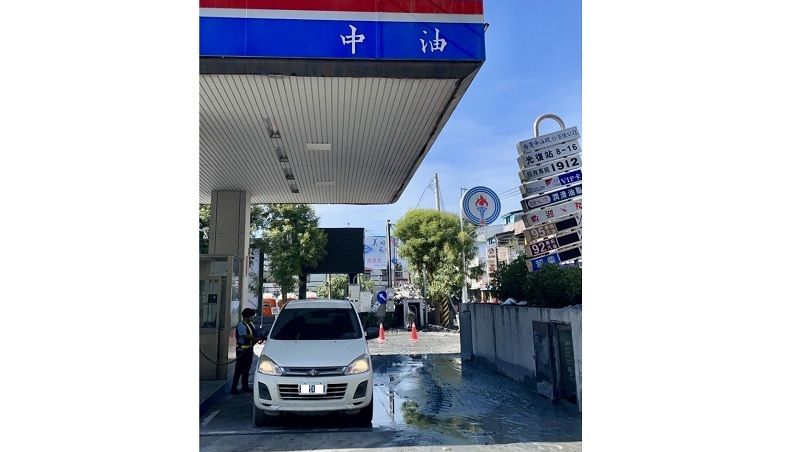 中油花蓮光復加油站今日上午8時恢復供油