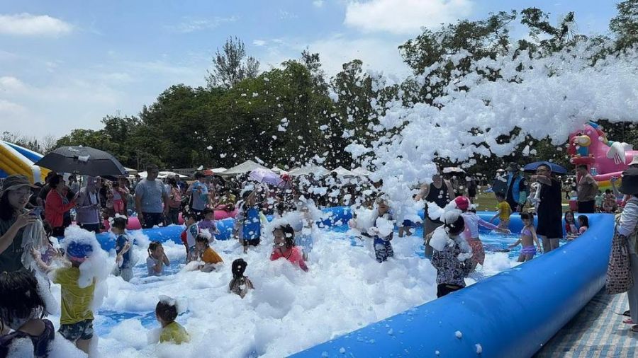 荒廢空地變身全齡休閒多元園區 10/4、5泡泡水樂園隆重登場