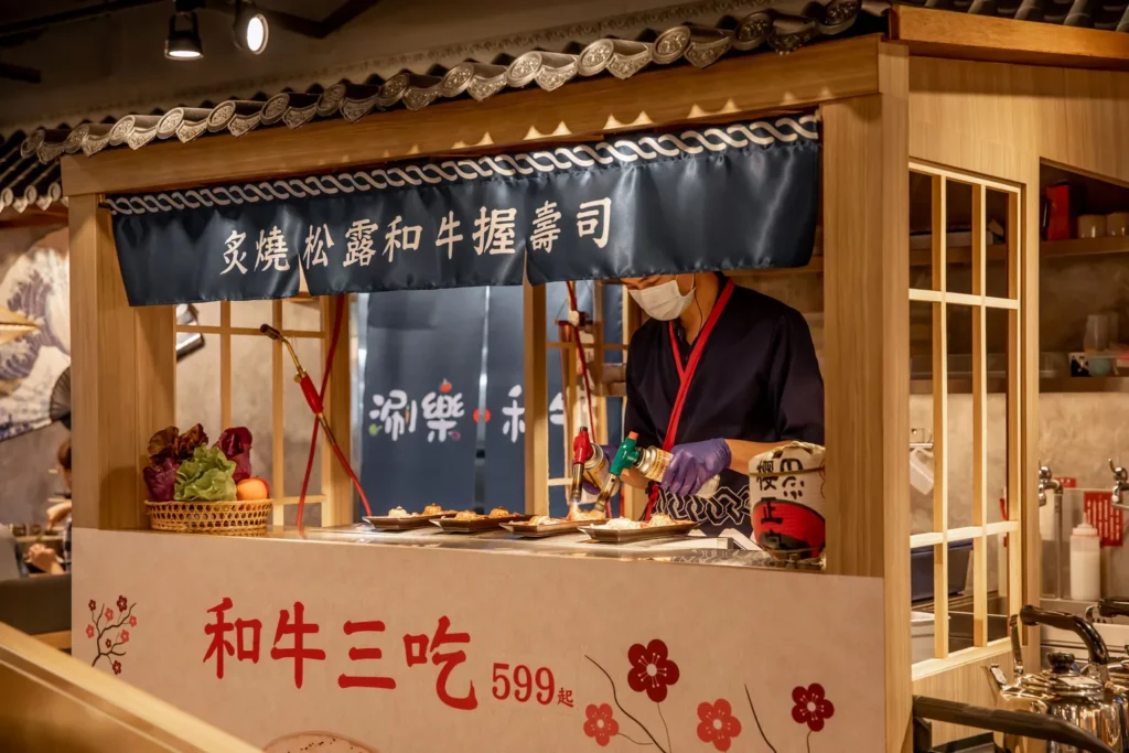 炙燒壽司是涮樂招牌