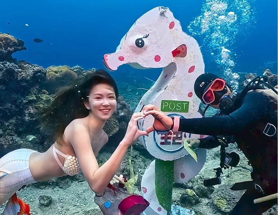 國家海洋大使暨選美冠軍鄭婷怡即將舉辦2025年海洋永續企劃《來自海底的一封信》。(圖/鄭婷怡 提供)