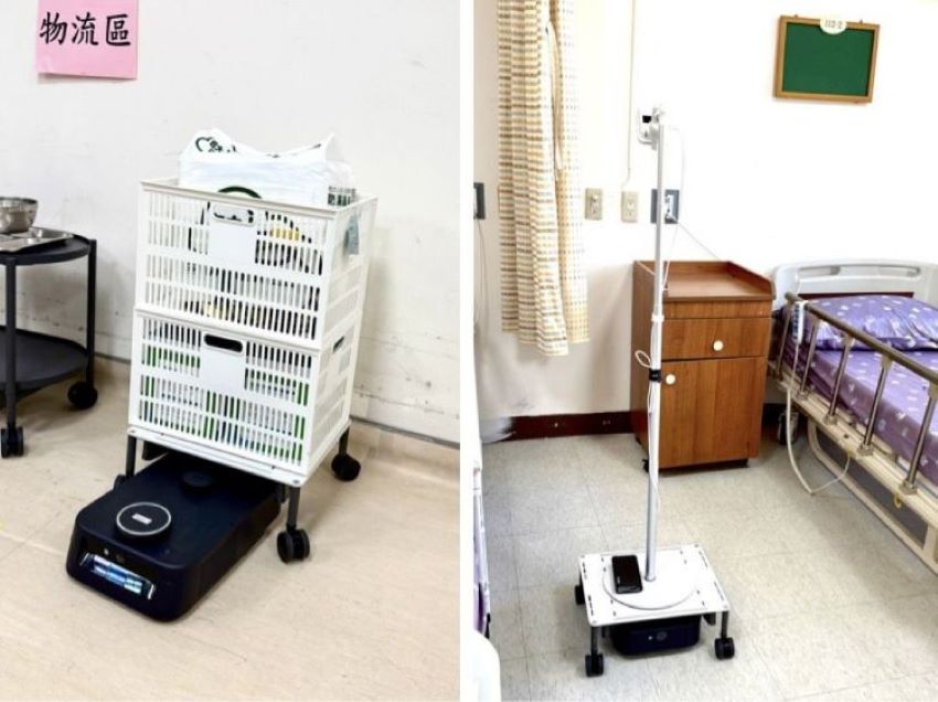 服務型機器人進駐 板橋榮家年省逾千小時巡房重擔 2 《圖說》機器人最大的意義在於帶來了照護心境的轉變,被親切稱呼為「小幫手」。〈板橋榮家提供〉
